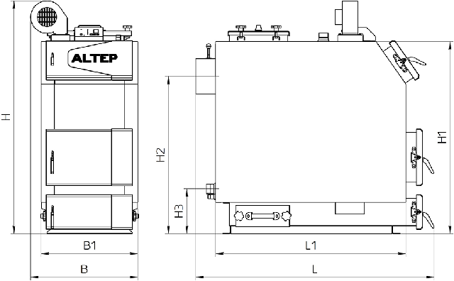 Картинка-1 Габаритные размеры котел АЛЬТЕП TRIO UNI PLUS 50 кВт Габаритные размеры котел АЛЬТЕП TRIO UNI PLUS 50 кВт Фото-1