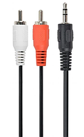 Кабель звуковий Cablexpert CCA-458/0.2 3.5 мм/2хRCA / 0,2 м, стерео