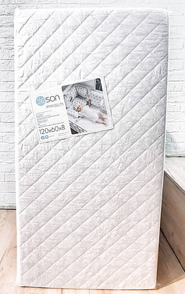 Матрац у дитяче ліжечко DeSon кокос-поролон-кокос 60х120 см, фото 2