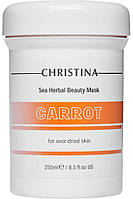 Christina Elastin Collagen Carrot Oil Moisture Cream with Vit.A,E&HA Зволожуючий крем для сухої шкіри 250мл