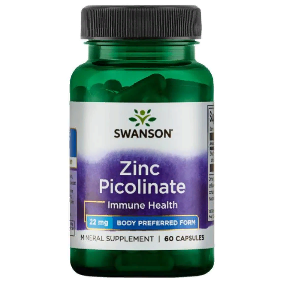 Swanson Zinc Picolinate 22 mg (60 капс.)