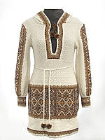 Туніка жіноча Влада коричнева з капюшоном