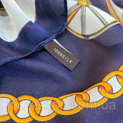 Палантин шовковий у стилі Hermes, фото 4