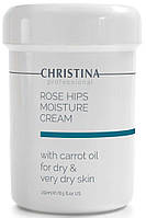 Christina Rose Hips Moisture Cream with Carrot Oil - Увлажняющий крем с маслом шиповника и моркови 250мл