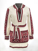 Туніка жіноча Влада червона з капюшоном