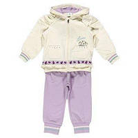 Детский спортивный костюм для девочки Одежда для девочек 0-2 BRUMS Италия 133BEEP004 Молочный весенний осенний