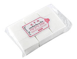 Безворсові серветки для знежирення нігтьової пластини для манікюру видалення липкого шару упаковка 600 шт білий