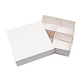 Коробки універсальні для десертів Білі (Упаковка 3 шт)