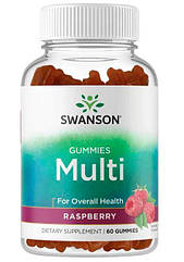 Swanson Multi Gummies - Raspberry 60 Gummies