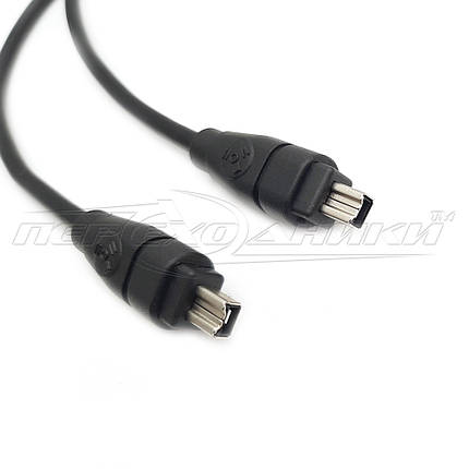 Кабель FireWire (IEEE 1394) 4p/4p, 1.5 м, чорний, фото 1