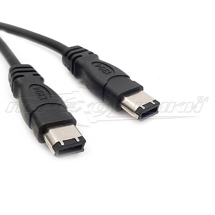 Кабель FireWire (IEEE 1394) 6p/6p, 1.5 м.,черный, фото 1