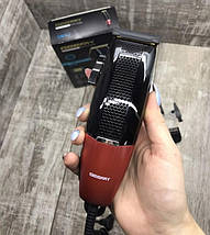 Професійна машинка для стрижки волосся мережева Gemei GM-807 9W 4 насадки, фото 3