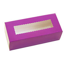 Коробки для макаронс пурпурові (упаковка 3 шт)