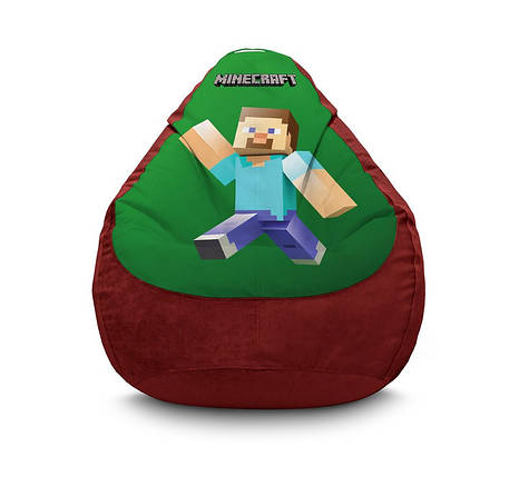 Крісло мішок "Minecraft. Steve Happy Green" Флок, фото 1