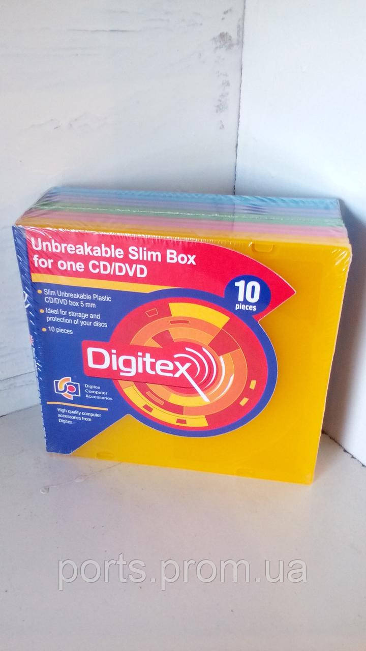 Коробка DIGIBOX CD DVD CASE BOX SLIM COLOR Digitex небьющийся пластик - фото 2 - id-p1248948003