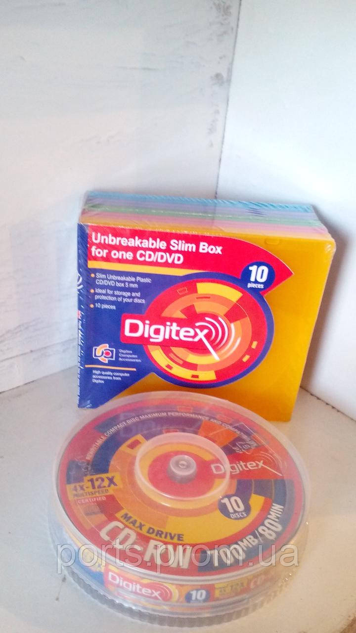 Коробка DIGIBOX CD DVD CASE BOX SLIM COLOR Digitex небьющийся пластик - фото 6 - id-p1248948003