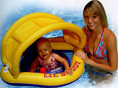 Дитячий надувний водний батут зі знімним навісом «Buddy» Intex 56572