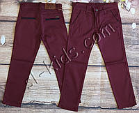 Яркие штаны для мальчика 12-16 лет (бордо 01) розн пр.Турция