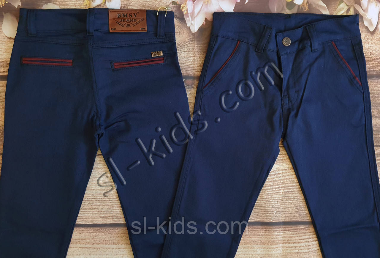 Яркие штаны для мальчика 12-16 лет (синие 01) опт пр.Турция - фото 2 - id-p1237756364