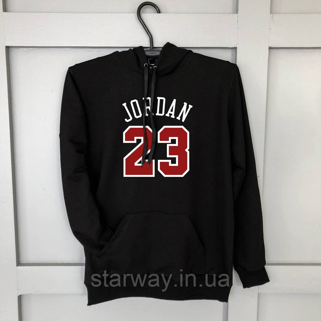 Худі jordan 23 | чорна толстовка джордан лого