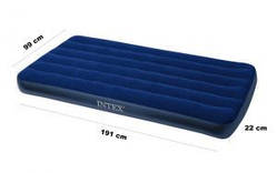 Напівторний надувний матрац "Intex". Розміри надувного матраца 99 х 191 см.