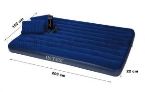Надувний матрац із подушками "Intex" — двоспальний надувний матрац (152 х 203 см.)