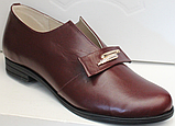 Туфлі жіночі шкіряні великого розміру від виробника модель ВБ1212-1, фото 2