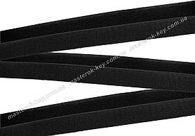 Липучка для одягу і взуття 2см колір Чорний