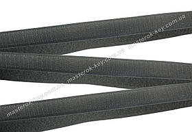 Липучка для одягу і взуття 2см колір Темно сірий