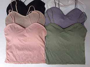 Майка Топ Push Up Мікрофібра Колір Чорний (508)