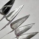 Гель-лак SAGA Cat Shine срібло, 9 мл, фото 2