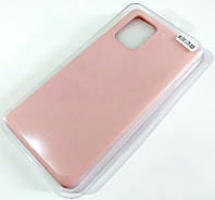 Чохол для Samsung Galaxy S10 Lite G770F / Samsung Galaxy A91 матовий Silicone Case Full Cover Macarons Color Рожевий