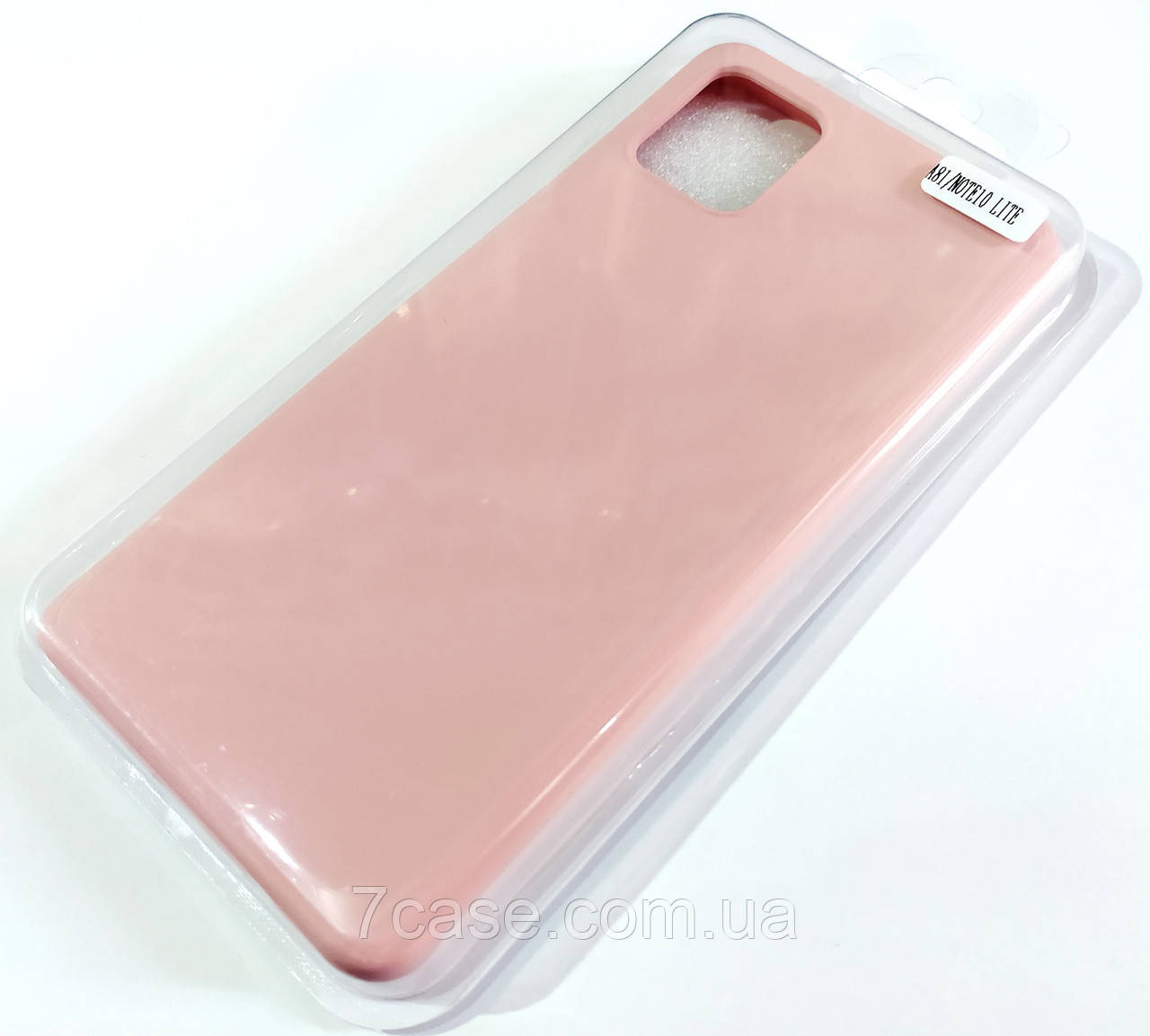 Чохол для Samsung Galaxy Note10 Lite N770 / Samsung Galaxy A81 матовий Silicone Case Full Cover Macarons Color Рожевий