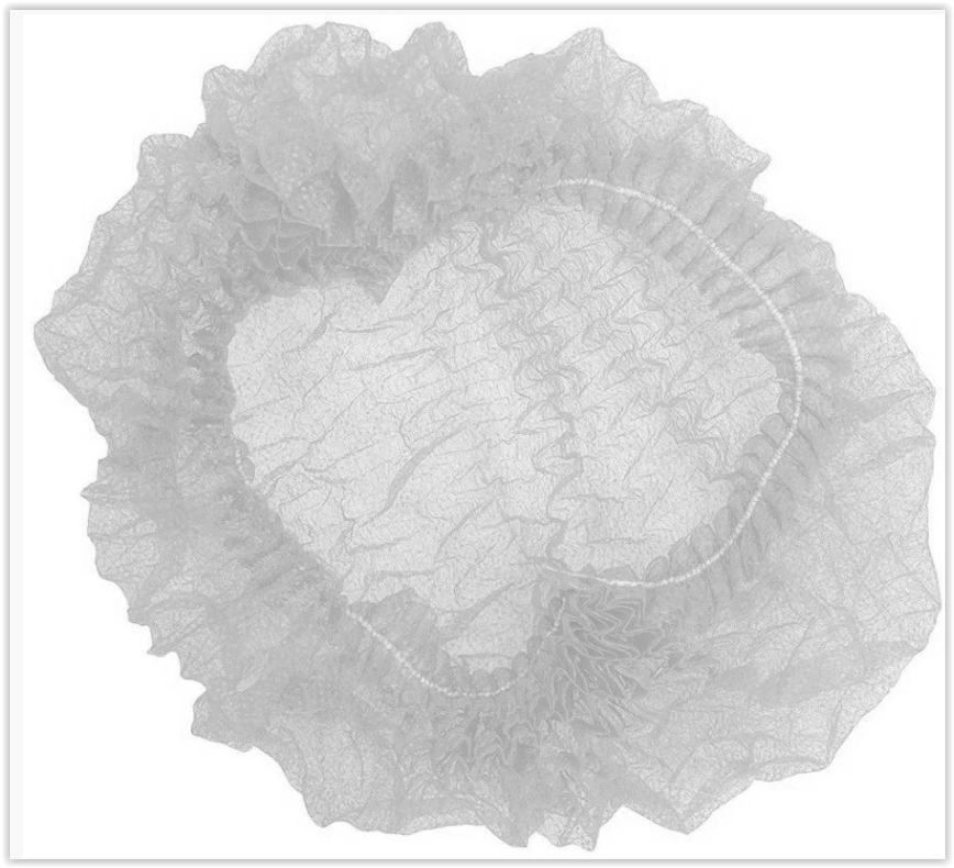 Шапочка медична на одній резинці Polix Pro&Med, біла (100 шт. у пачці)