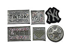 Нашивка Нью-Йорк/ New York із камінням 55х55 мм, фото 4