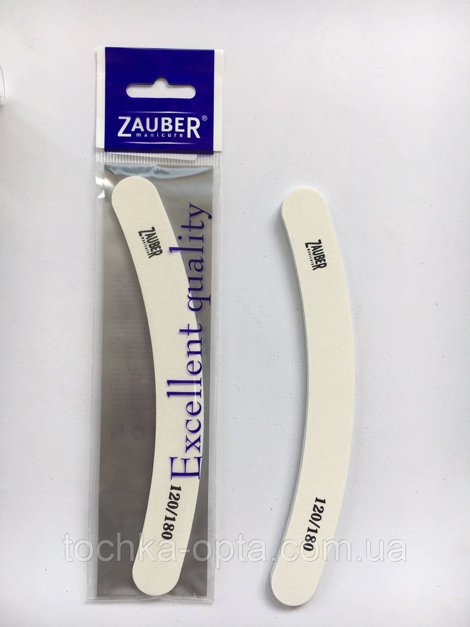 Пилка Zauber 120/180 біла банан, фото 1