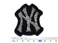 Нашивка Нью-Йорк/ New York із камінням 55х55 мм, фото 2