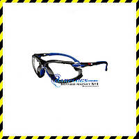 Окуляри трансформери 3M Solus Clear (оправа blue/black) з обтюратором (2 в 1)