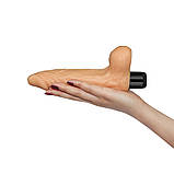 Реалістичний вібратор Real Feel Cyberskin Vibrator Flesh 8&#39;&#39;, фото 5