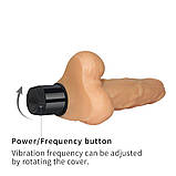 Реалістичний вібратор Real Feel Cyberskin Vibrator Flesh 8&#39;&#39;, фото 7