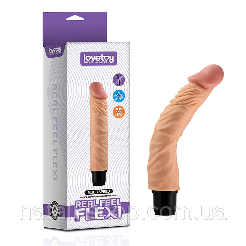 Реалістичний вібратор Reel Feel Flexi Vibrator Flesh 9,8"