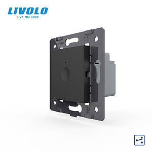 Механізм сенсорний прохідний вимикач Livolo Sense чорний (782000312)