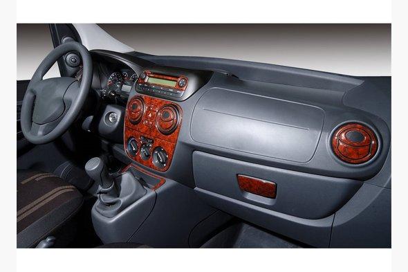 Накладки на панель Citroen Nemo 2008- Карбон Meric