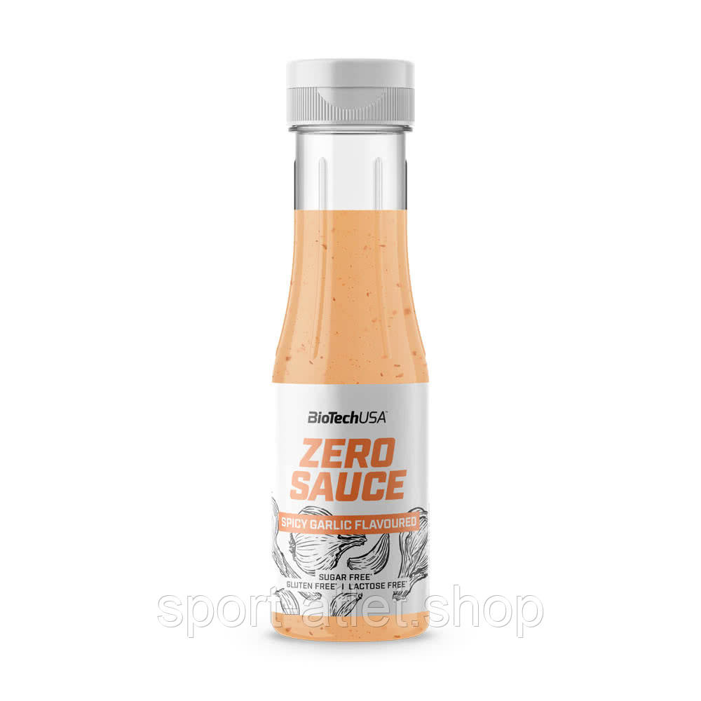 Замінник харчування BioTech Zero Sauce 350 мл, гострий часник