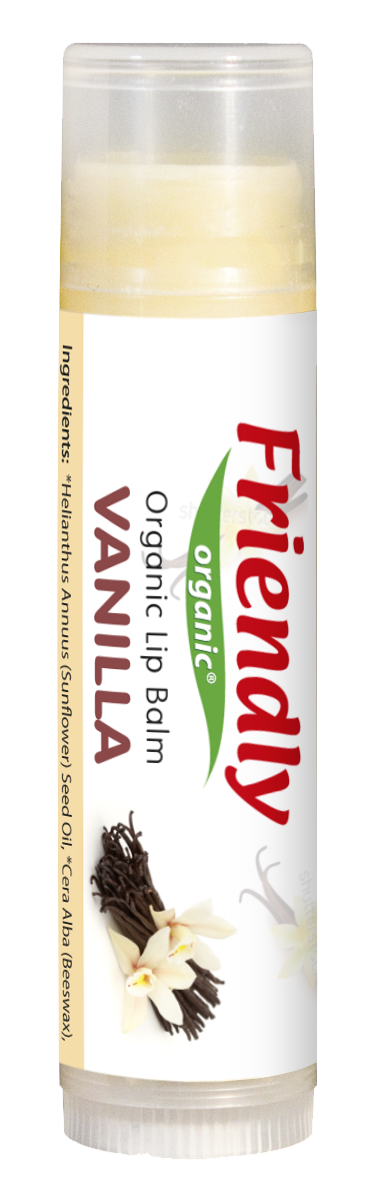 Органічний бальзам для губ Friendly Organic ваніль 4,25 гр
