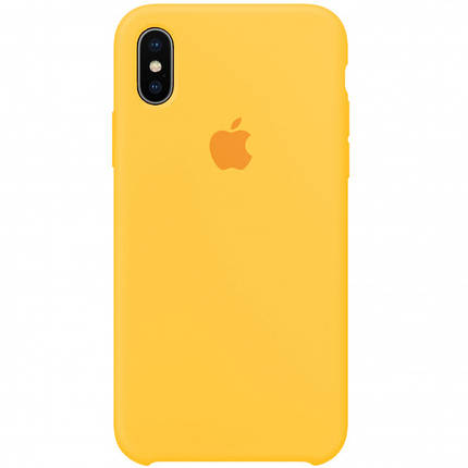 Чехол для iPhone XS Max canary yellow (желтый), силиконовый кейс на айфон ХС макс, фото 2
