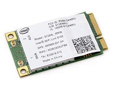 Wi-fi модуль FullSize Intel 512AN_MMW link 5100 (480985-001) 802.11 b, g, n, 300Mbps 2,4 GHz/5GHz!! #