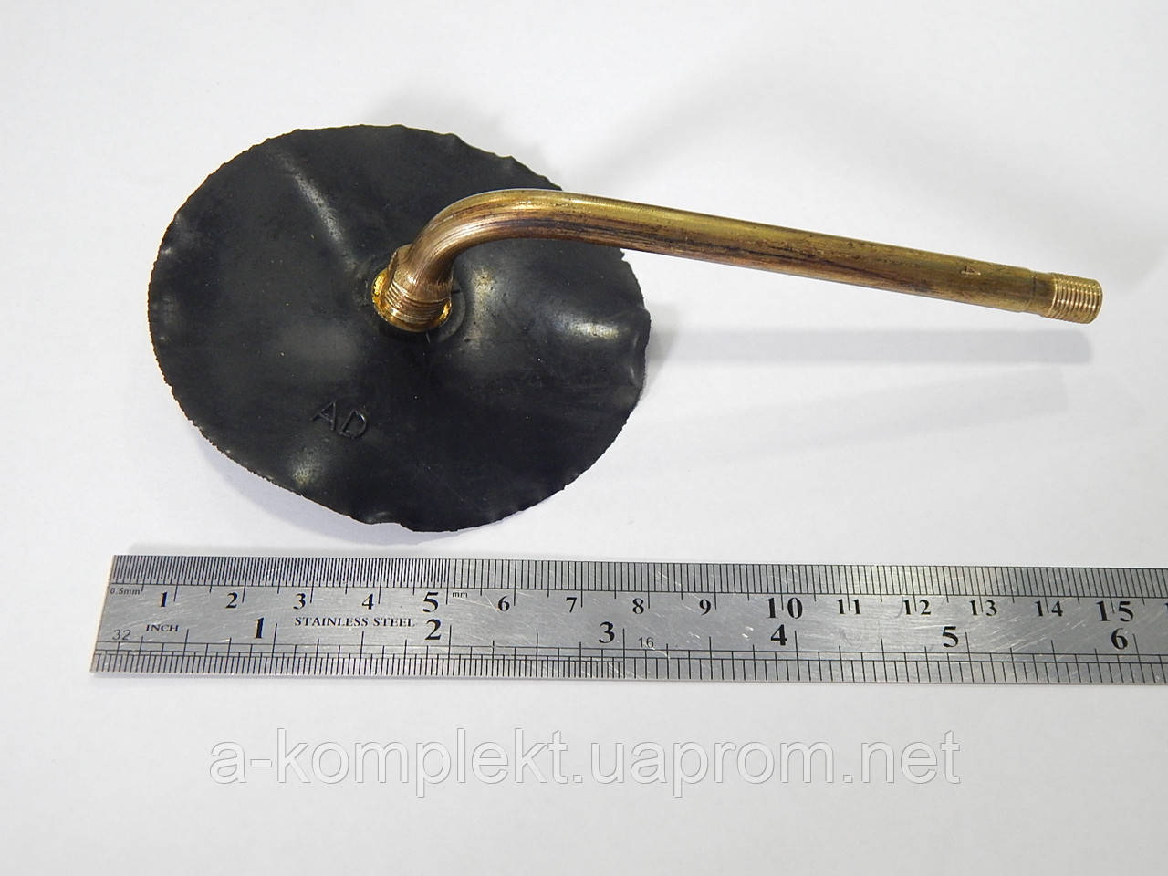 Вентиль камери вигнутий, довгий, фото 1