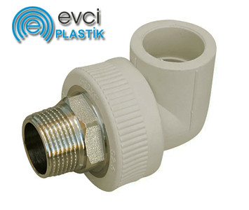 Кут під ключ Evci Plastik 63х2" РН поліпропіленовий, фото 1