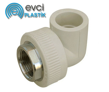 Кут під ключ Evci Plastik 50х1 1/2" РВ поліпропіленовий, фото 1